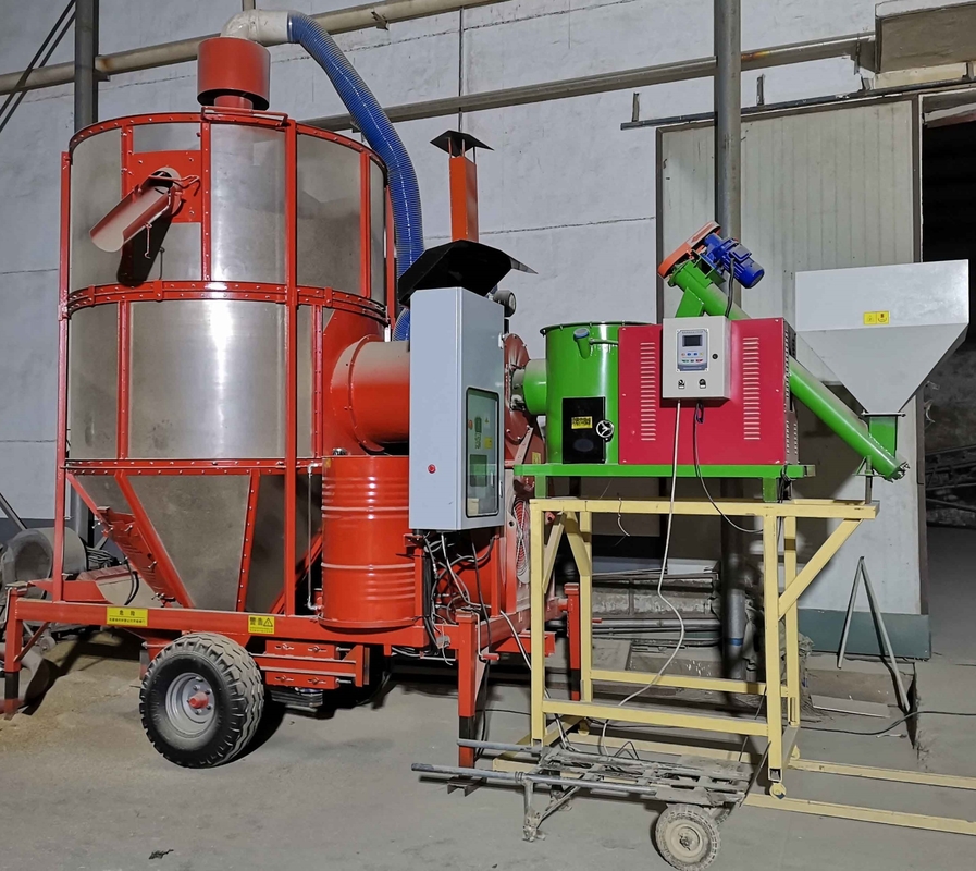 Velocità di asciugatura rapida asciugatrice portatile di cereali 15 tonnellate al giorno con forno a biomassa