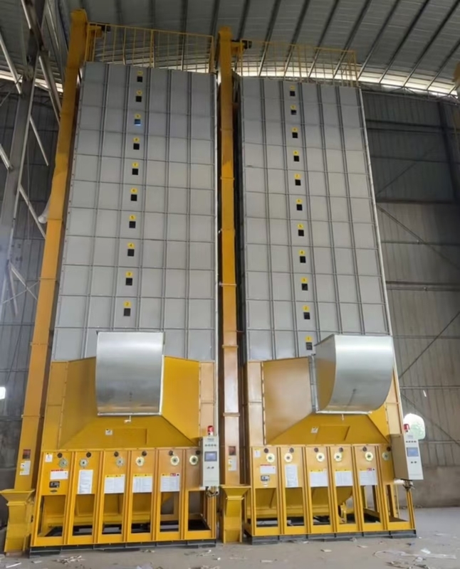 Asciugatrice di semi di grano di mais di riso 70 tonnellate/ lotto Capacità aria calda temperatura 60-130°C 16.603kw