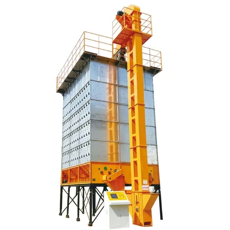 32 tonnellate per lotto di riso e grano, asciugatrice a bassa temperatura con doppio condotto d'aria e doppio sistema di circolazione