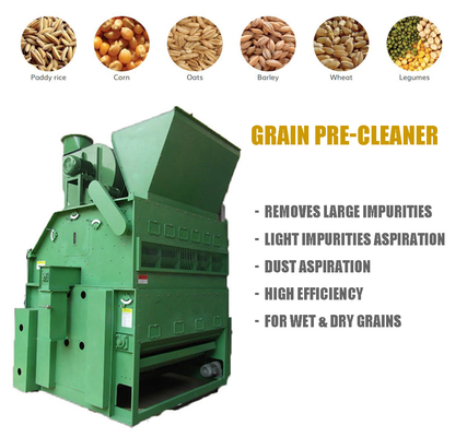 Il pulitore del grano pre rimuove le grandi impurità