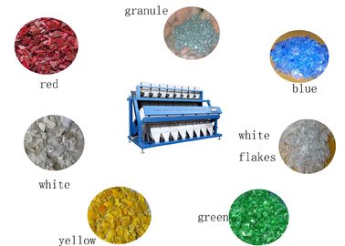 Selezionatrice di colore industriale da 8 tonnellate all'ora / selezionatrice di plastica dell'ANIMALE DOMESTICO
